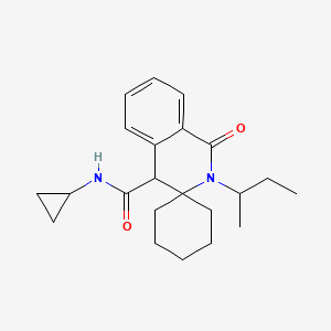 2'-(butan-2-yl)-N-cyclopropyl-1'-oxo-1',4'-dihydro-2'H-spiro[cyclohexane-1,3'-isoquinoline]-4'-carboxamide