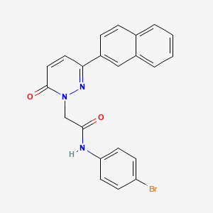 N-(4-bromophenyl)-2-(3-(naphthalen-2-yl)-6-oxopyridazin-1(6H)-yl)acetamide