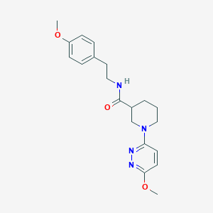 molecular formula C20H26N4O3 B10992590 N-[2-(4-methoxyphenyl)ethyl]-1-(6-methoxypyridazin-3-yl)piperidine-3-carboxamide 