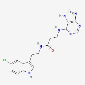 N-[2-(5-chloro-1H-indol-3-yl)ethyl]-N~3~-9H-purin-6-yl-beta-alaninamide