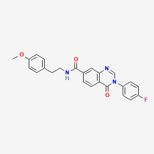 3-(4-fluorophenyl)-N-[2-(4-methoxyphenyl)ethyl]-4-oxo-3,4-dihydroquinazoline-7-carboxamide