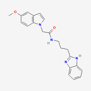 N-[3-(1H-benzimidazol-2-yl)propyl]-2-(5-methoxy-1H-indol-1-yl)acetamide