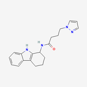 4-(1H-pyrazol-1-yl)-N-(2,3,4,9-tetrahydro-1H-carbazol-1-yl)butanamide