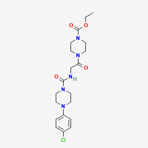 ethyl 4-(N-{[4-(4-chlorophenyl)piperazin-1-yl]carbonyl}glycyl)piperazine-1-carboxylate