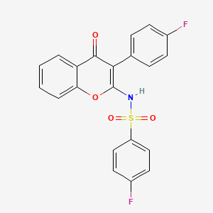 molecular formula C21H13F2NO4S B10992673 C21H13F2NO4S 