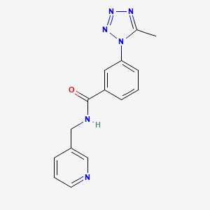 molecular formula C15H14N6O B10992702 3-(5-methyl-1H-1,2,3,4-tetraazol-1-yl)-N-(3-pyridylmethyl)benzamide 