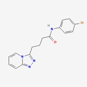 N-(4-bromophenyl)-4-([1,2,4]triazolo[4,3-a]pyridin-3-yl)butanamide