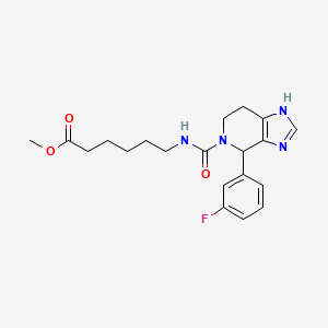 methyl 6-({[4-(3-fluorophenyl)-1,4,6,7-tetrahydro-5H-imidazo[4,5-c]pyridin-5-yl]carbonyl}amino)hexanoate