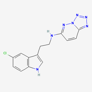 N-[2-(5-chloro-1H-indol-3-yl)ethyl]tetrazolo[1,5-b]pyridazin-6-amine