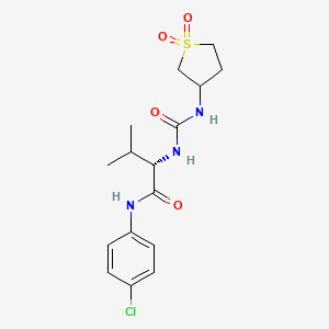 N-(4-chlorophenyl)-N~2~-[(1,1-dioxidotetrahydrothiophen-3-yl)carbamoyl]-L-valinamide