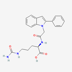 N~5~-carbamoyl-N~2~-[(2-phenyl-1H-indol-1-yl)acetyl]-D-ornithine