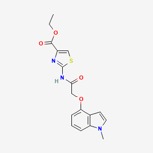 ethyl 2-({[(1-methyl-1H-indol-4-yl)oxy]acetyl}amino)-1,3-thiazole-4-carboxylate