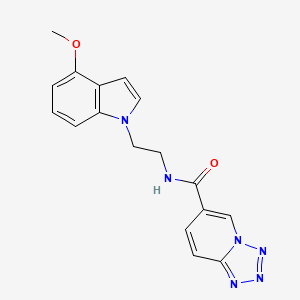 N-[2-(4-methoxy-1H-indol-1-yl)ethyl]tetrazolo[1,5-a]pyridine-6-carboxamide