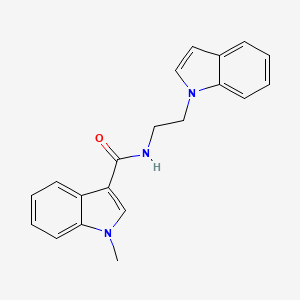 molecular formula C20H19N3O B10992962 N-[2-(1H-indol-1-yl)ethyl]-1-methyl-1H-indole-3-carboxamide 