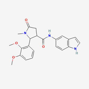 2-(2,3-dimethoxyphenyl)-N-(1H-indol-5-yl)-1-methyl-5-oxopyrrolidine-3-carboxamide