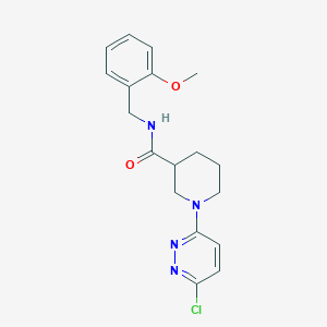 molecular formula C18H21ClN4O2 B10992974 1-(6-chloropyridazin-3-yl)-N-(2-methoxybenzyl)piperidine-3-carboxamide 