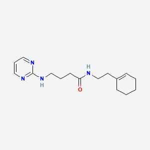 N-[2-(1-cyclohexenyl)ethyl]-4-(2-pyrimidinylamino)butanamide