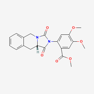 molecular formula C21H20N2O6 B10992986 methyl 2-[(10aS)-1,3-dioxo-1,5,10,10a-tetrahydroimidazo[1,5-b]isoquinolin-2(3H)-yl]-4,5-dimethoxybenzoate 