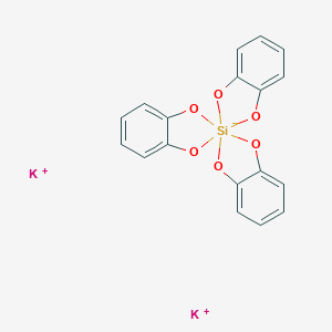 molecular formula C18H12K2O6Si B010993 三(1,2-苯二酚盐酸根-O,O')硅酸二钾 CAS No. 101519-13-5