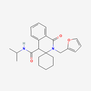 2'-(2-furylmethyl)-{N}-isopropyl-1'-oxo-1',4'-dihydro-2'{H}-spiro[cyclohexane-1,3'-isoquinoline]-4'-carboxamide