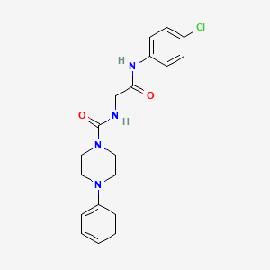 N-{2-[(4-chlorophenyl)amino]-2-oxoethyl}-4-phenylpiperazine-1-carboxamide