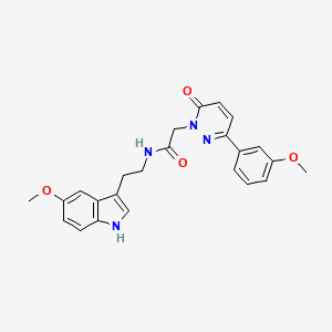 N-[2-(5-methoxy-1H-indol-3-yl)ethyl]-2-[3-(3-methoxyphenyl)-6-oxopyridazin-1(6H)-yl]acetamide