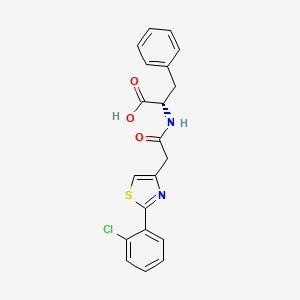 N-{[2-(2-chlorophenyl)-1,3-thiazol-4-yl]acetyl}-L-phenylalanine