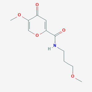 5-methoxy-N-(3-methoxypropyl)-4-oxo-4H-pyran-2-carboxamide