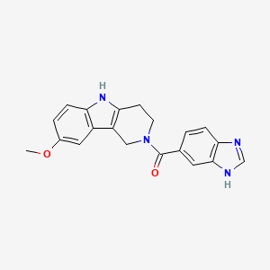 1H-benzimidazol-6-yl(8-methoxy-1,3,4,5-tetrahydro-2H-pyrido[4,3-b]indol-2-yl)methanone