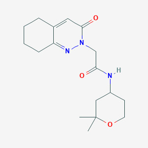 N-(2,2-dimethyltetrahydro-2H-pyran-4-yl)-2-(3-oxo-5,6,7,8-tetrahydrocinnolin-2(3H)-yl)acetamide