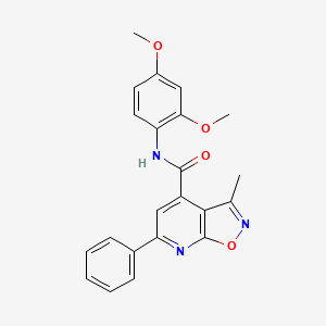 N-(2,4-dimethoxyphenyl)-3-methyl-6-phenyl[1,2]oxazolo[5,4-b]pyridine-4-carboxamide