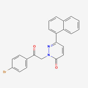 2-[2-(4-bromophenyl)-2-oxoethyl]-6-(naphthalen-1-yl)pyridazin-3(2H)-one