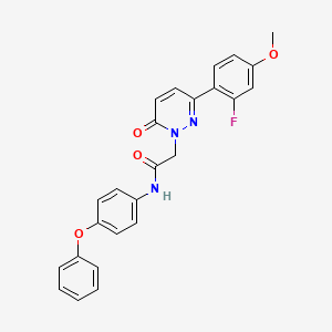 2-[3-(2-fluoro-4-methoxyphenyl)-6-oxopyridazin-1(6H)-yl]-N-(4-phenoxyphenyl)acetamide