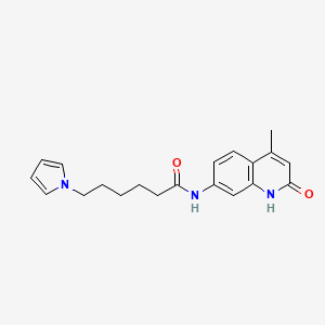 N-(2-hydroxy-4-methylquinolin-7-yl)-6-(1H-pyrrol-1-yl)hexanamide