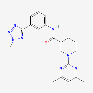 1-(4,6-dimethylpyrimidin-2-yl)-N-[3-(2-methyl-2H-tetrazol-5-yl)phenyl]piperidine-3-carboxamide