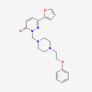 6-(furan-2-yl)-2-{[4-(2-phenoxyethyl)piperazin-1-yl]methyl}pyridazin-3(2H)-one