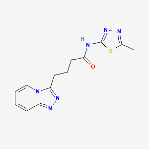 N-(5-methyl-1,3,4-thiadiazol-2-yl)-4-([1,2,4]triazolo[4,3-a]pyridin-3-yl)butanamide