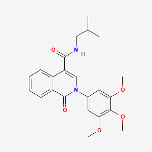 N-(2-methylpropyl)-1-oxo-2-(3,4,5-trimethoxyphenyl)-1,2-dihydroisoquinoline-4-carboxamide