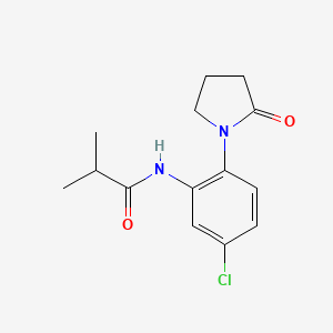 N-[5-chloro-2-(2-oxopyrrolidin-1-yl)phenyl]-2-methylpropanamide