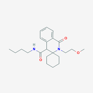 N-butyl-2'-(2-methoxyethyl)-1'-oxo-1',4'-dihydro-2'H-spiro[cyclohexane-1,3'-isoquinoline]-4'-carboxamide