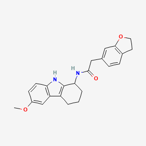 2-(2,3-dihydro-1-benzofuran-6-yl)-N-(6-methoxy-2,3,4,9-tetrahydro-1H-carbazol-1-yl)acetamide