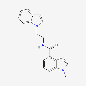 molecular formula C20H19N3O B10993553 N-[2-(1H-indol-1-yl)ethyl]-1-methyl-1H-indole-4-carboxamide 