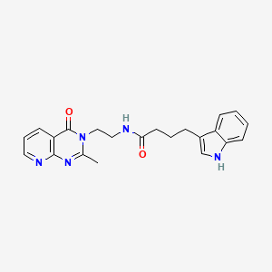 4-(1H-indol-3-yl)-N-[2-(2-methyl-4-oxopyrido[2,3-d]pyrimidin-3(4H)-yl)ethyl]butanamide