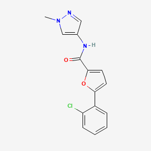 5-(2-chlorophenyl)-N-(1-methyl-1H-pyrazol-4-yl)furan-2-carboxamide