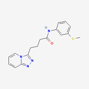 N-[3-(methylsulfanyl)phenyl]-4-([1,2,4]triazolo[4,3-a]pyridin-3-yl)butanamide