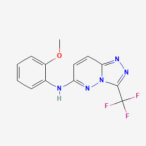 N-(2-methoxyphenyl)-3-(trifluoromethyl)[1,2,4]triazolo[4,3-b]pyridazin-6-amine