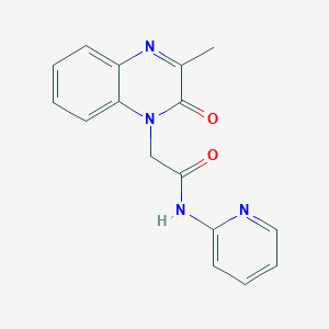 2-(3-methyl-2-oxoquinoxalin-1(2H)-yl)-N-(pyridin-2-yl)acetamide