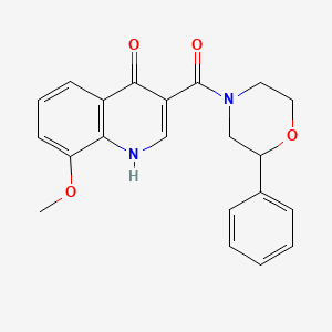 (4-Hydroxy-8-methoxyquinolin-3-yl)(2-phenylmorpholin-4-yl)methanone