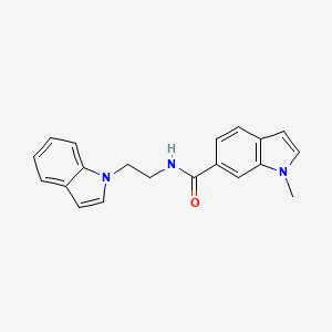 molecular formula C20H19N3O B10993774 N-[2-(1H-indol-1-yl)ethyl]-1-methyl-1H-indole-6-carboxamide 