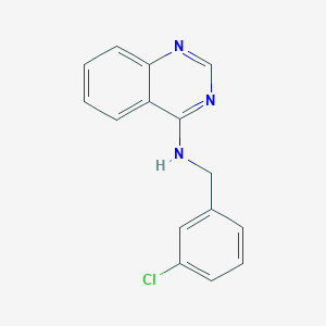 molecular formula C15H12ClN3 B10993782 N-(3-chlorobenzyl)quinazolin-4-amine 